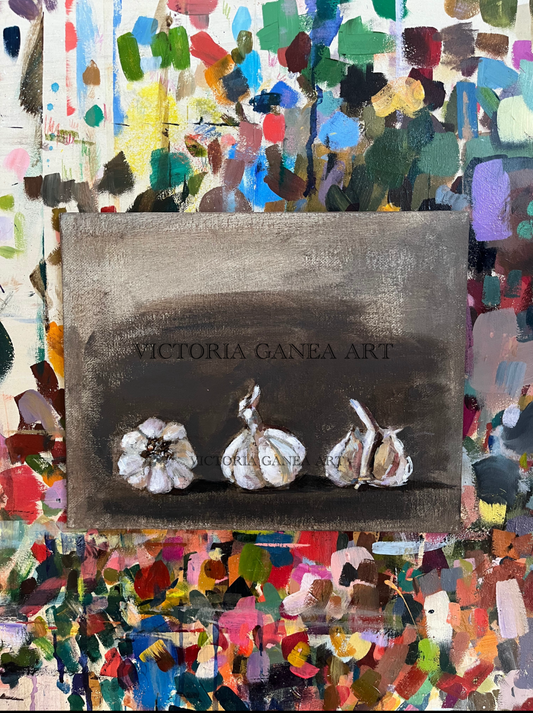 Small painting of garlic